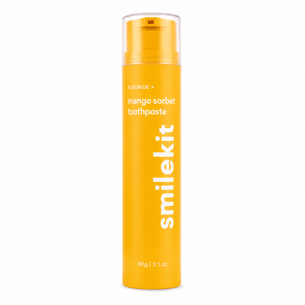 SmileKit baltinamoji dantų pasta „Mango šerbetinio skonio“ – 60 g