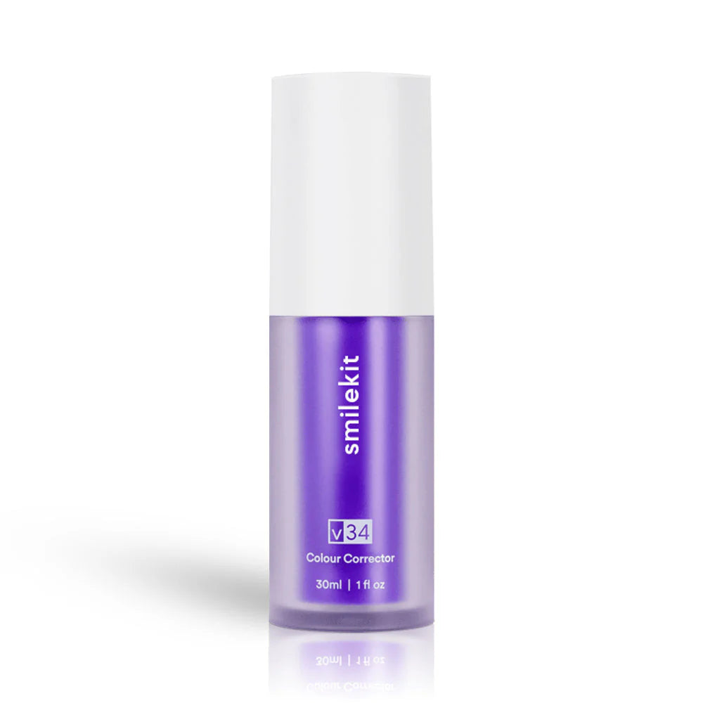 SmileKit V34 spalvos korektorius (violetinė dantų pasta) – 30 ml